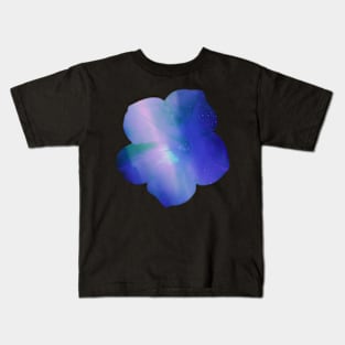 simple watercolor galaxy flower Kids T-Shirt